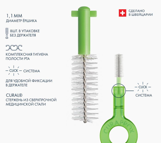 Набор для гигиенического ухода Prime Start: 5 ершиков с держателем CPS11 UHS 409 и UHS 470