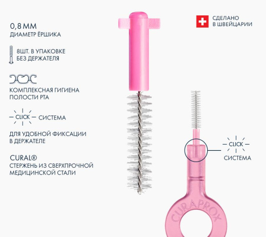 Набор для гигиенического ухода Prime Start: 5 ершиков с держателем CPS08 UHS 409 и UHS 470